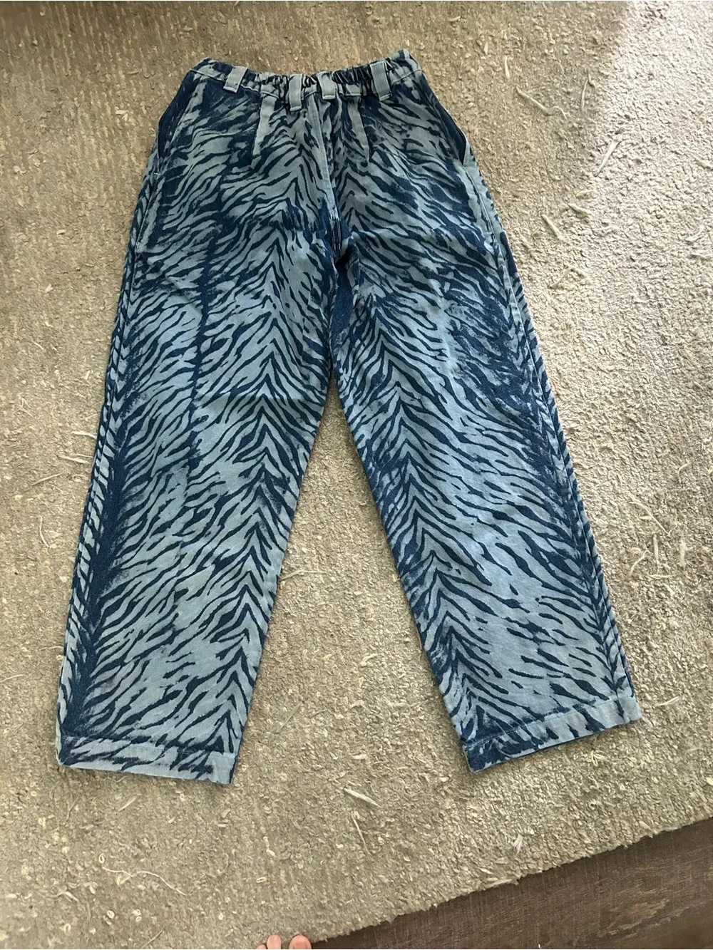 Big Bud Press Blue Denim Mid-Rise Trousers - Picture 5 of 9